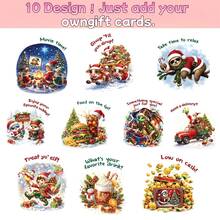 Christmas Gift Card Album: 10 Theme Inner Pages DIY Spiral Binding Gift Card Storage Book Just Add Gift Cards Creative Surprise Christmas Gift For Family, Friends, Teachers And Colleagues - View 8