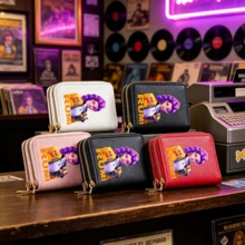KPop Demon Hunters 1PC Witch Hunter Cartoon Print Short Wallet, Multi-Slot Card Holder, Anime Merchandise, Portable Coin And Card Storage Pouch For Teens - Multicolor - View 2