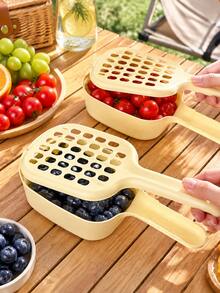 2 pcs Keranjang Saringan Buah Mini Mudah Dibersihkan dengan Gagang - Cocok untuk Ceri dan Blueberry, Keranjang Penyaring Dapur Plastik Tahan Lama, Rak Penyimpanan Buah Dapur - MultiWarna - View 8