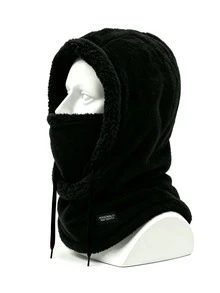 1pc Unisex Winter Fleece Balaclava Face Mask, 3-In-1 Multifunctional Warm Headwear, Windproof Neck Liner, Suitable For Skiing, Cycling, Outdoor Work - Multicolor - View 9