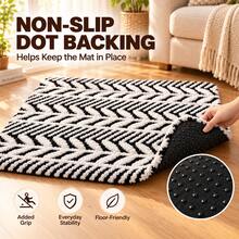 2026 New Dog Bed, Dog Mat, Pet Sleeping Pad, Winter Warm Dog Mat, All-Season Universal Cat Mat, Thickened Washable Cat Dog Bed Pad, Non-Slip, Suitable For Cats, Dogs And Other Small To Medium Pets - Black and White - View 6