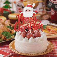 1Pc/16pcs Christmas Cake Topper Merry Christmas Cake Decorations With Santa, Reindeer, Snowman, Christmas Tree, Gift Box And Candy Designs, Red Green Gold Glitter Cake Picks For Holiday Party Supplies - Multicolor - View 7