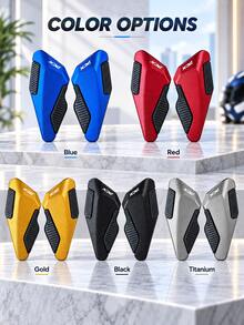 Motorcycle Rear Passenger Foot Pegs PCX160 PCX125, 1 Pair Enlarged & Widened CNC Aluminum Alloy Rear Foot Pegs With Anti-Slip Rubber Pads, Passenger Footrest Pads, Scooter Motorcycle Modification Replacement Parts - A - View 10
