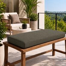 Heavy-Duty Indoor/Outdoor Bench Pad – Sophisticated Design For High-Traffic Seating Areas - Dark Green - View 4