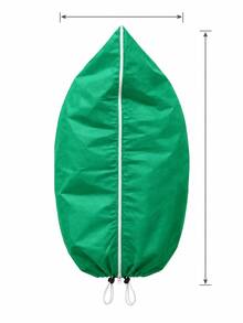 1pc Multi-Size Non-Woven Plant Frost Protection Bag With Zipper & Drawstring, Breathable & Water-Permeable Freeze Protector Cover For Winter Outdoor Trees Potted Shrubs Flowers Cold Weather Garden Plant Protector Jacket - Multicolor - View 14