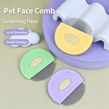 Flea Comb Dense Teeth Comb Dog Cat Detangling Deshedding Brush Pet Supplies Cat Brush Pet Supplies - Multicolor - View 2