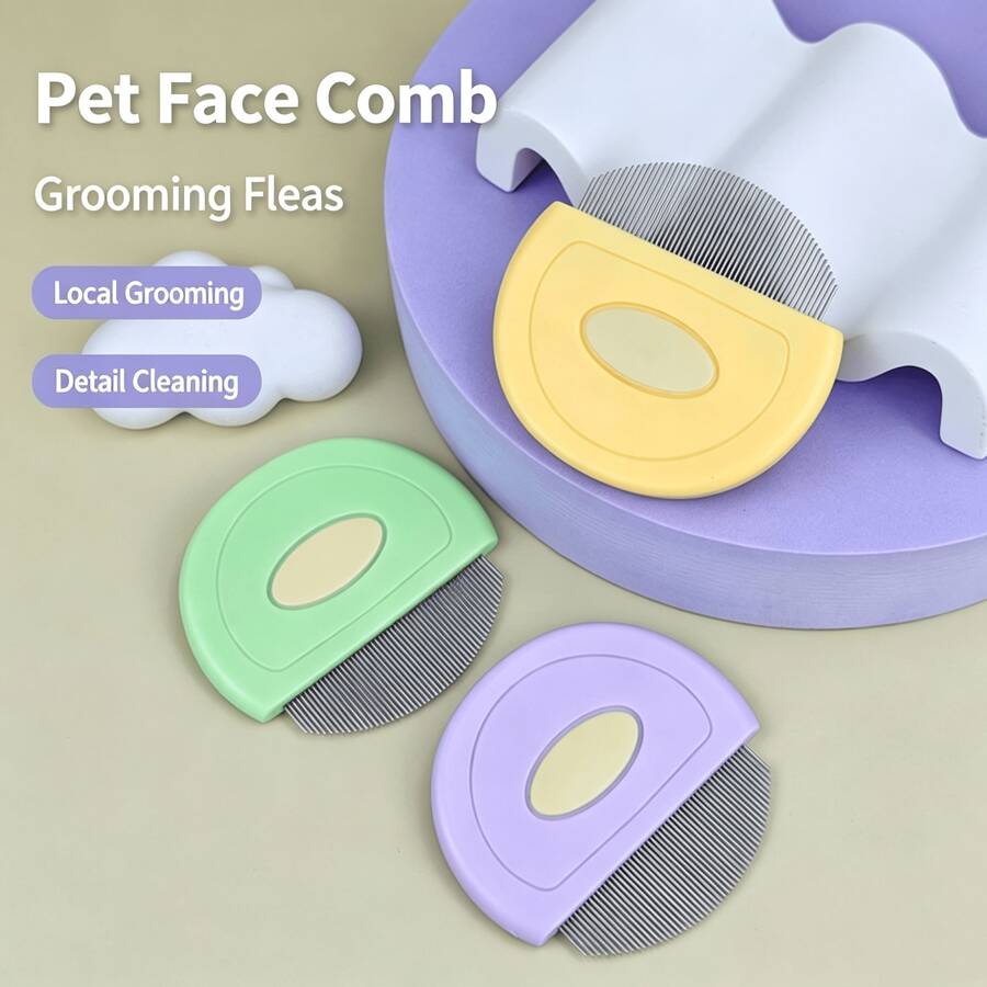 Flea Comb Dense Teeth Comb Dog Cat Detangling Deshedding Brush Pet Supplies Cat Brush Pet Supplies