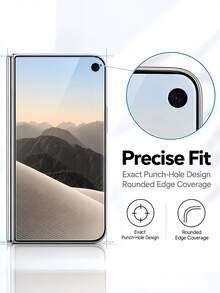 4pcs High Definition Tempered Glass Screen Protector, Compatible With IPhone Duo, Anti-Scratch, Anti-Fingerprint - Clear - View 2