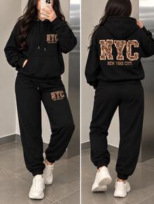 Women Two-Piece Outfits - Black - View 1