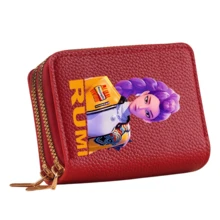 KPop Demon Hunters 1PC Witch Hunter Cartoon Print Short Wallet, Multi-Slot Card Holder, Anime Merchandise, Portable Coin And Card Storage Pouch For Teens - Multicolor - View 9