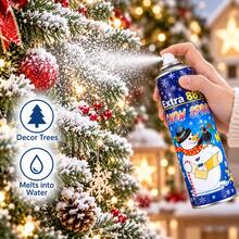 Holiday Snow Spray For Christmas Tree, Door Glass & Window Decor, 150ml / 250ml-Melts Into Water - View 2