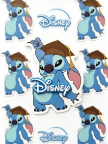Disney 50件組迪士尼生日派對貼紙套裝，防水PVC材質，適合兒童與動漫愛好者，可愛派對裝飾、剪貼簿與置物櫃裝飾禮品，附可愛貼紙配件 - 彩色 - 查看 3