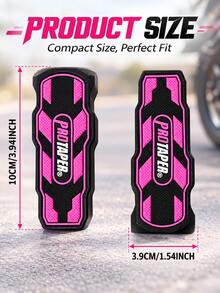 Pelindung Pijakan Kaki Motor Universal, Penutup Pijakan Kaki Depan Karet Anti Selip, Bantalan Pegangan Pedal Kaki Lebar, Cocok Untuk Motor Off-Road, Motor, Sepeda Balap Ketahanan, Sepeda Off-Road, Sepeda Jalanan, Skuter, Penutup Pijakan Kaki Pengganti, Aksesori Berkendara Untuk Sebagian Besar Motor - A - View 10