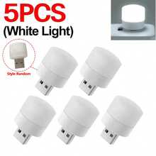5/10pcs USB Powered Mini Light Bulbs, Portable Lighting, Night Light, Suitable For Outdoor Activities, Children's Room, Bedside, Night Reading, Baby Shower, Home Decor Gifts - White - View 11