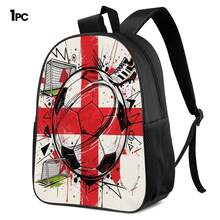 Graffiti Style Football 2D Print 3 Pieces Backpack Set Large Capacity Backpack With Crossbody Bag & Pencil Case Combination Side Elastic Mesh Pocket Water Bottle Holder Wide Breathable Adjustable Shoulder Strap Sports Fan Daily Commute Travel Leisure Storage Bag - Printed Bag - View 11