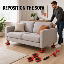 Labor Saving Furniture Moving Tool Heavy Load Universal Roller Slider Single Person Operate For Refrigerator Sofa Cabinet Household Moving Gadget - Multi-color - View 6