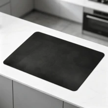 Black Dish Drying Mat 30 X 40 Cm, Absorbent Counter Mat For Coffee Machine And Tableware - Black - View 1