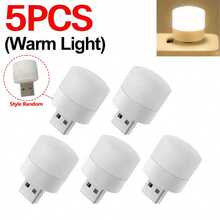 5/10pcs USB Powered Mini Light Bulbs, Portable Lighting, Night Light, Suitable For Outdoor Activities, Children's Room, Bedside, Night Reading, Baby Shower, Home Decor Gifts - White - View 10