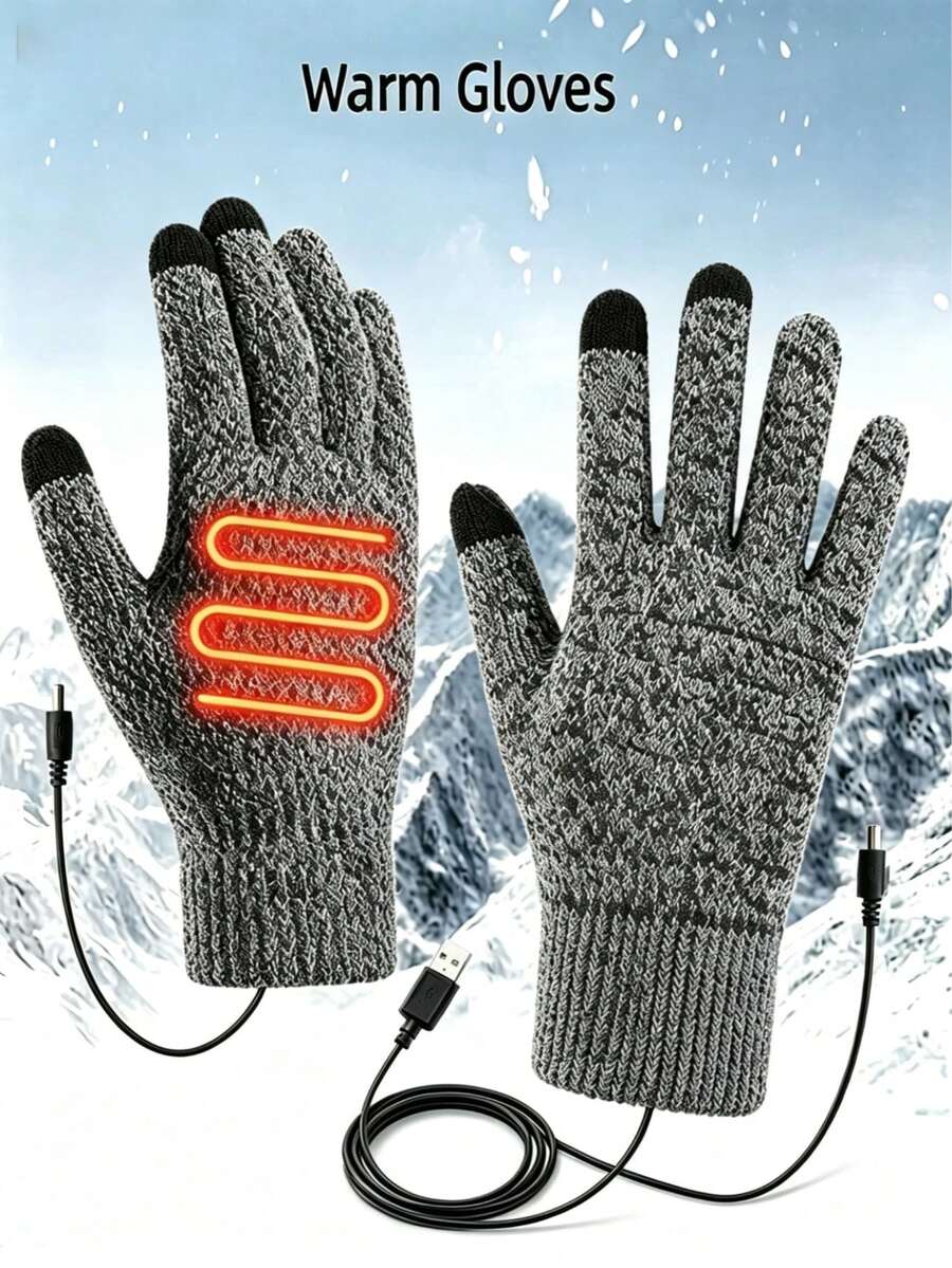 AOYI Sarung Tangan Pemanas Unisex, Cocok untuk Musim Gugur/Musim Dingin, Tahan Angin, Cocok untuk Olahraga dan Ski, Anti Selip dan Kompatibel dengan Layar Sentuh, Sarung Tangan Hangat; Sempurna untuk Bersepeda, Mengemudi, dan Mengendarai Sepeda Motor di Musim Gugur/Musim Dingin - View 1