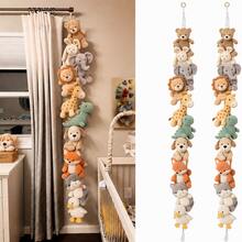1pc Handmade Knitted Plush Doll Storage Rope, Children's Room Wall Hanging Doll Organizer Storage Decoration, Space-Saving Doll Display Rack - Multicolor - View 1