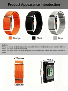 ESFOE LIGE New Screenless Smart Bracelet, Multiple Sports Modes, Waterproof, Lightweight And Compact, Long Battery Life, Silicone Nylon Strap, Fashionable And Convenient Unisex Watch - View 9