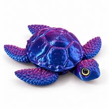 3D Printed Movable Joint Turtle, Smooth Joint Movement, Perfect Home Desktop Decoration, Car Interior Dashboard Decoration, Desk, Office Table Decoration, Prank Toy, Halloween, Christmas, Children's Day (Random Color) (Random Eye Color) - Multicolor - View 6