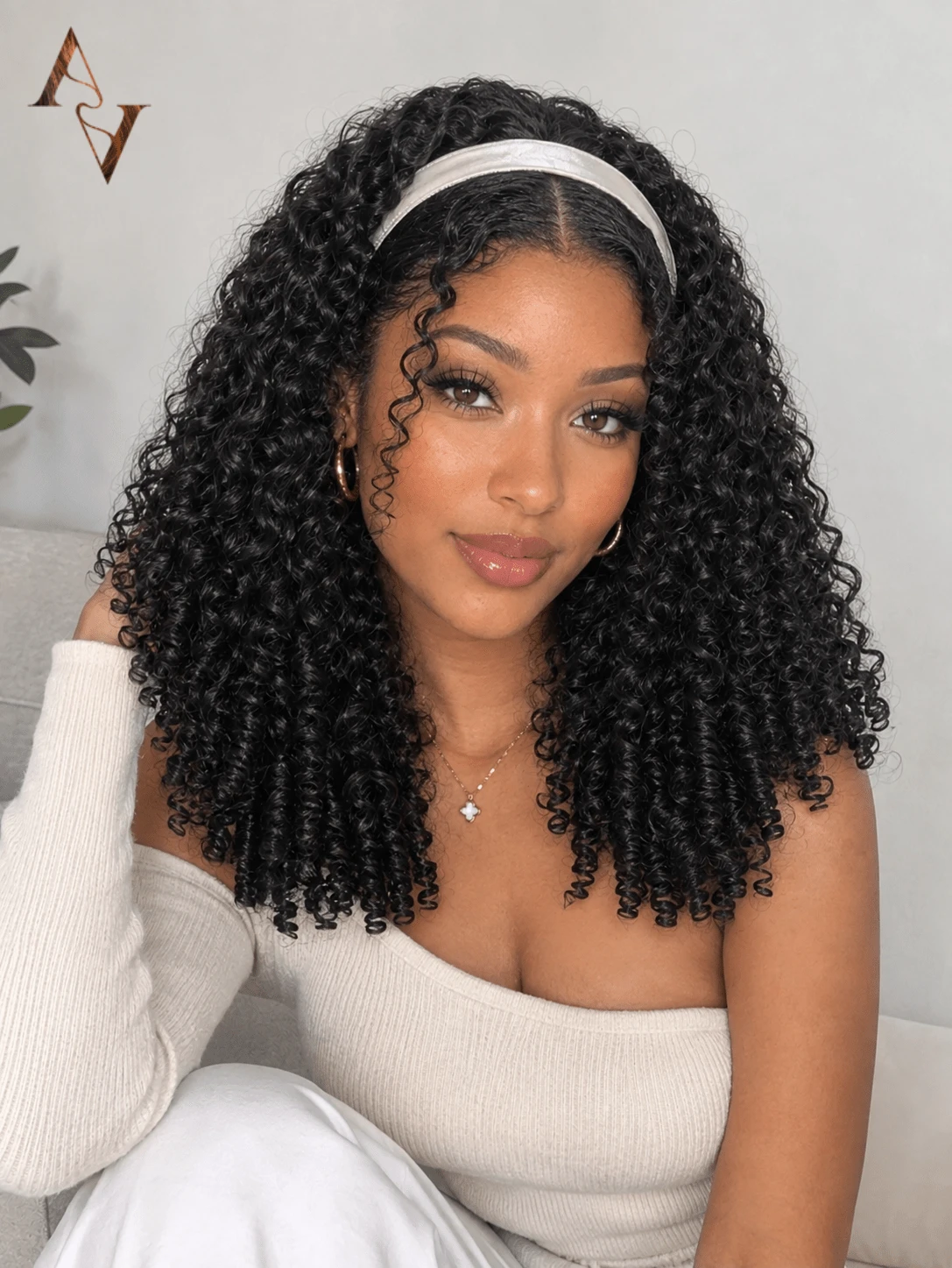 ARABELLA Burmese Curly Ponytail 100% Human Hair Drawstring Ponytail Extension Clip In Hair Curly Glueless Natural Black Onytails For Women Clip In On Ponytail Hair Extensions Beginner Friendly - SNatural - View 1