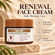 Zkzr Renewal Face Cream, Dark Spot Appearance Care For Dull-Looking Skin, Hydrating Daily Moisturizer For A Smoother, More Even-Looking Glow,Gentle Daily Skin Care, For All Skin Types, Morning Night Home Skincare Routine,Applicable To Both Men And Women - Hyaluronic Acid - View 1