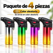 Encendedor Soplete Recargable de Butano con Llama Azul Potente, Bloqueo de Llama y Ajuste de Intensidad, Ideal para BBQ, Velas, Cocina y Camping - Ver 11