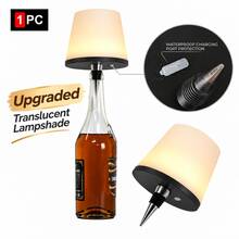 LED Creative Direct-Plug Wine Bottle Light, USB Rechargeable, Sensitive Touch Dimming, 3-Color Change; Ambient Bedside Night Light, Compact And Easy To Install, Waterproof, Modern Home Decor, Suitable For Home, Bedroom, Bathroom, Bar, Camping, Party, Restaurant Ambient Lighting Decoration - 3 Colors - View 29