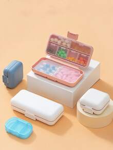 Portable Moisture-Proof Pill Box, Unisex, Travel Essential, Travel Essentials For Women, Cruise Essential, Dorm Essential, Essential For Home - Multicolor - View 11