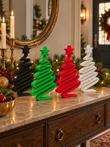 Ornamen Pohon Natal Meja Minimalis Multiwarna, Dekorasi Pohon Natal Kecil Elegan Modern, Dekorasi Rumah Hari Raya, Cocok untuk Ruang Tamu, Meja Makan, Pintu Masuk, Kabinet, Dekorasi Festival - Beraneka warna - View 3