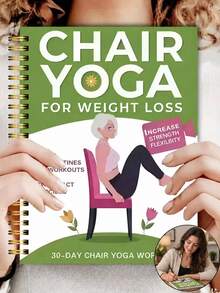 30-Day Chair Yoga Guide, Suitable For Seniors 60+: Low-Intensity Exercises, Suitable For 40+, Restore Strength, Flexibility And Balance - Gentle Chair Yoga Practices For Home And Office Use, Chair Exercises For Elderly, With Simple Illustrations And Easy-To-Read Text. - Multicolor - View 3