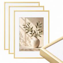 1/3件組 極簡鋁合金相框 黑金配色 30x40cm A4，優雅耐用金屬照片框，防鏽海報畫布證書框，婚禮照片展示，工作室牆面藝術、辦公室藝廊、客廳臥室裝飾 - 彩色 - 查看 14