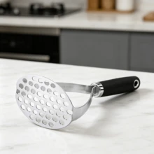 26cm Potato Masher Stainless Steel, Potato Press For Homemade Mashed Potatoes - Silver - View 1