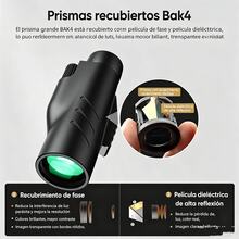 APEXEL 10X50mm Monocular Telescope, FMC & BaK4 Prism Telescope With Reticle, HD For Hunting Bird Watching Camping Concerts, Tripod Supported, Anti-Slip, 306Ft/1000Yd Wide FOV - A - View 3