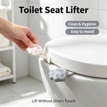 2 buah Pengangkat Dudukan Toilet Bentuk Cakar Kucing Lucu, Pegangan Tutup Toilet Tanpa Sentuh, Aksesori Kamar Mandi Tanpa Sentuh - Beraneka warna - View 1