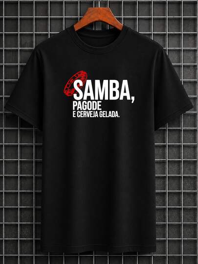 Camiseta Samba Pagode Cerveja Camisa Blusa Unissex Masculino Feminino 100% Algodão Top Premium Streetwear Lançamento Envio Imediato Varias Cores!! Plus Size