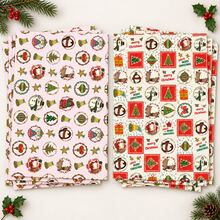6pcs Cartoon Christmas Santa & Snowman Wrapping Paper 19.69inch*27.56inch,2‑Design Set,For Gift Wrapping,Bouquet Wrapping,Book Or Notebook Cover Wrapping,Christmas Holiday Decoration - 6 - View 3
