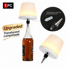 LED Creative Direct-Plug Wine Bottle Light, USB Rechargeable, Sensitive Touch Dimming, 3-Color Change; Ambient Bedside Night Light, Compact And Easy To Install, Waterproof, Modern Home Decor, Suitable For Home, Bedroom, Bathroom, Bar, Camping, Party, Restaurant Ambient Lighting Decoration - 3 Colors - View 28