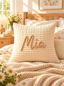Vỏ gối in tên tùy chỉnh, vỏ gối sofa phòng ngủ in tên theo yêu cầu, quà tặng cặp đôi tùy chỉnh, không bao gồm ruột gối - Nhiều màu - Xem 4