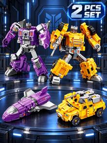 1 Set 7-In-1 Alloy Land-Sea-Air Transforming Mecha - Tank/Plane/Aircraft Carrier Dual-Mode Combination Robot, Boys Collection Educational Assembly Toy, Exquisite Gift Box Packaging, Holiday Gift - Multiple Options Available - View 22