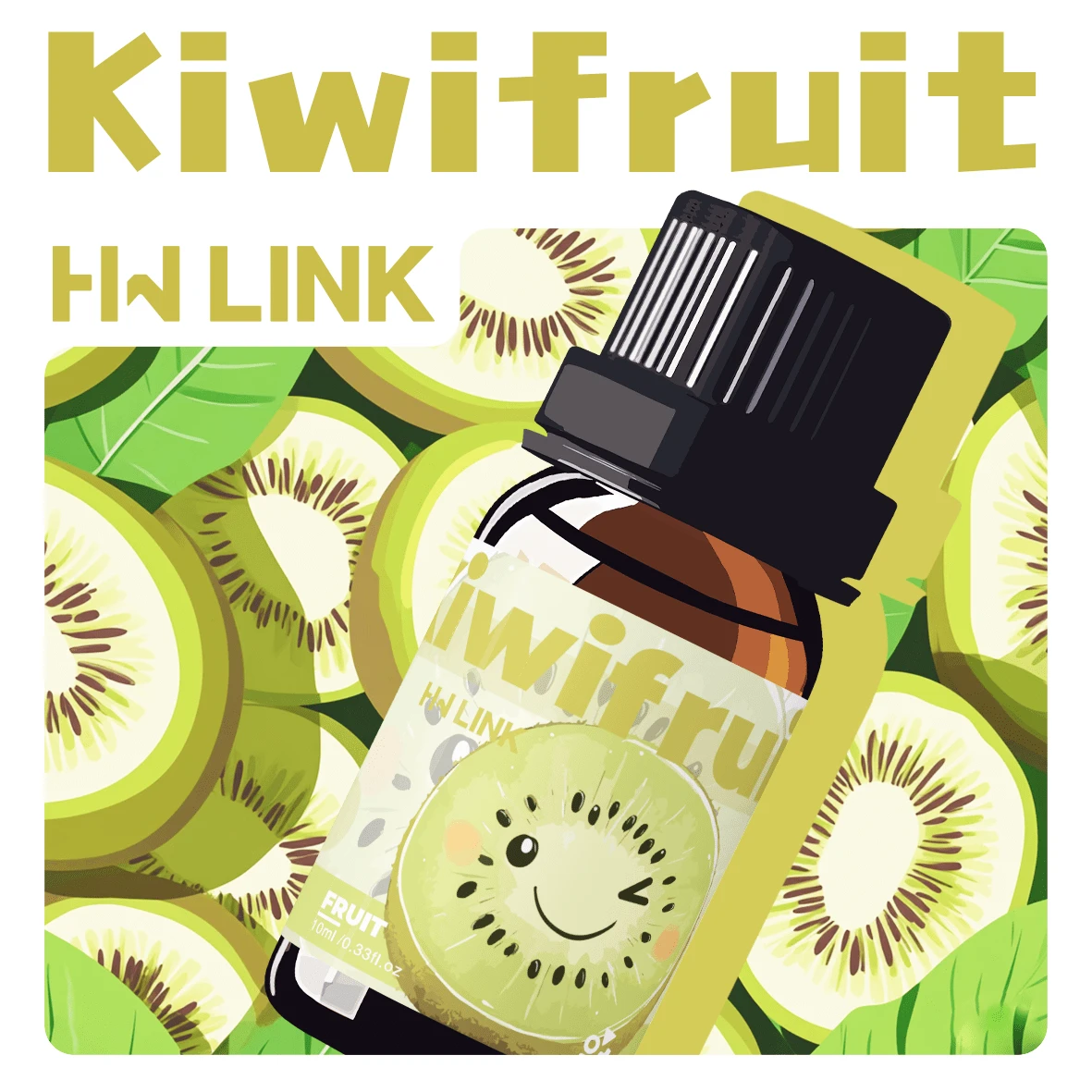 HWLINK 10ml Kiwi Fragrance Oil, Fruit Scent, Holiday Gift, Long-Lasting Fragrance, Car Aromatherapy