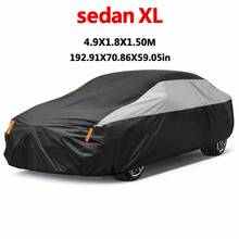 Outdoor Sun, Rain And Snow Protection Car Cover, Universal Sedan 190T Polyester Waterproof Sunproof Reflective Strip Full Car Cover - Car Cover - View 18