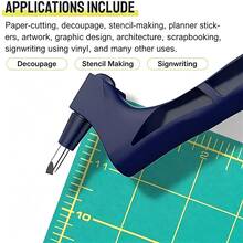 360 Degree Rotatable Art Carving Pen Tool, Stainless Steel Portable Paper Cutter Knife, Precision DIY Craft Cutting Tool For Paper, Vinyl, Sticker - Engraving Pen - View 8