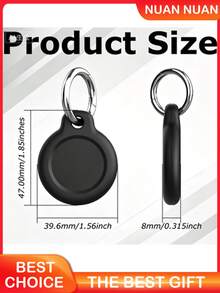 1pc AirTag Protective Case, Compatible With 2nd Gen (2026 Model) And 1st Gen AirTag, Shockproof And Scratch-Resistant, Neutral Style Keychain, Suitable For Keys, Luggage, Bags, Multi-Color Options Pet Tracker Protective Case - Multicolor - View 9