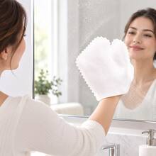 10/20/50/100pcs Disposable Cleaning Gloves Wipes, Scale Embossed Textured Household Cleaning Mittens For Dusting, Furniture Surface Wet Cleaning - E - View 3