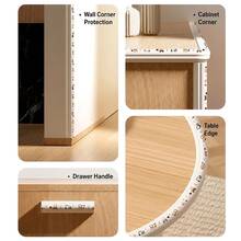 Furniture Protector, Self-Adhesive Furniture Edge And Corner Guards, Soft Pads Designed For Furniture And Home Decor, Effectively Prevent Collisions, Suitable For Sharp Wall Corners, Table Edges And Table Corners Protection (1.35cm Thickness) - Multicolor - View 6