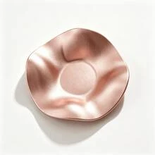 1pc Wavy Jewelry Tray, Asymmetrical Round Jewelry Storage Dish, Ring, Necklace, Earring Collection Storage & Display, Wedding Keepsake Gift, Suitable For Valentine's Day, Mother's Day. - Multicolor - View 10