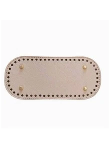 Premium Oval PU Leather Bag Bottom Pad, Pre-Punched Sewing Holes Design, Suitable For Hand Weaving, Sewing Accessories And DIY Crafts, Durable Waterproof And Easy To Use, Ideal Choice For Making DIY Wallets - Multicolor - View 14